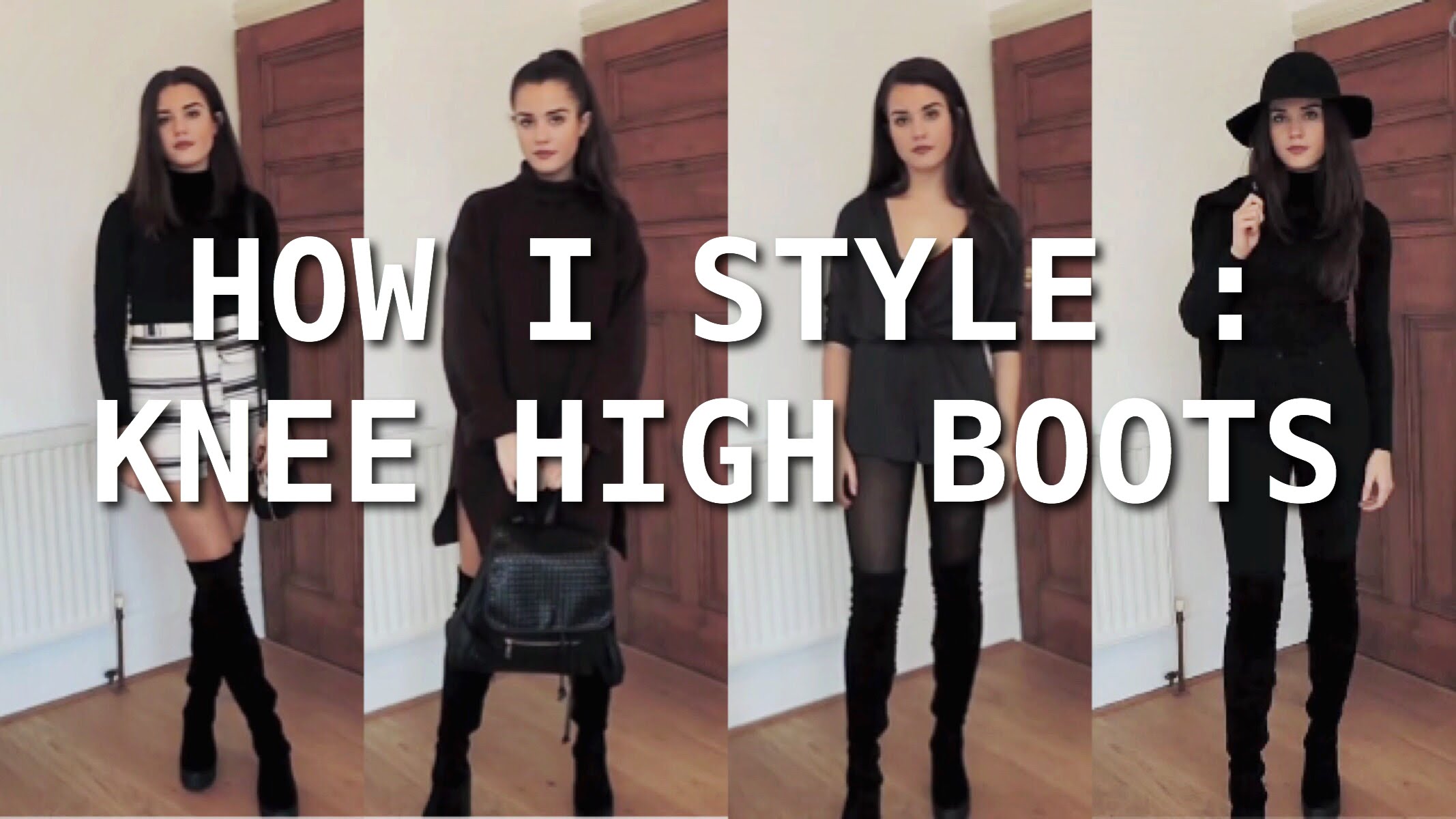 how to wear knee high boots in the office